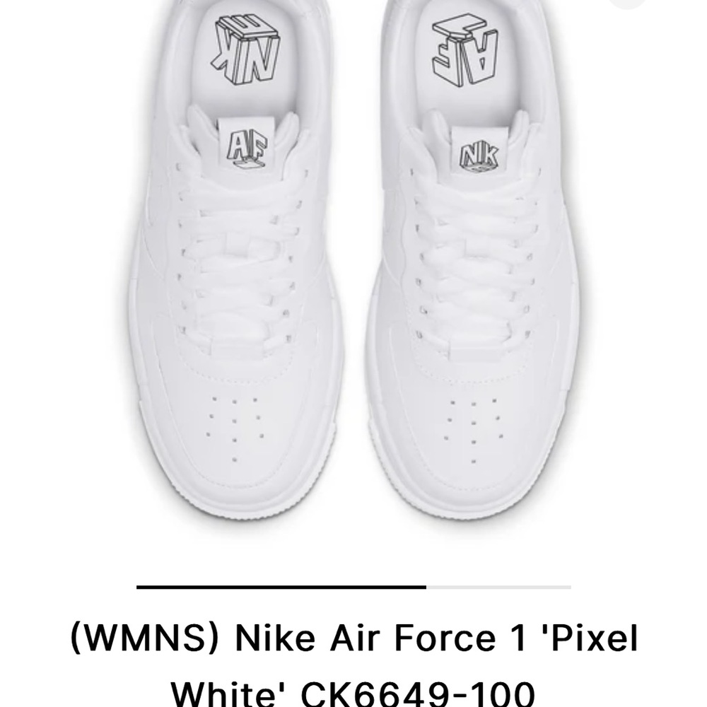 Nike women’s Air Force 1 sneaker “pixel white”